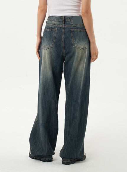 Dark Wash Baggy Jeans CA326