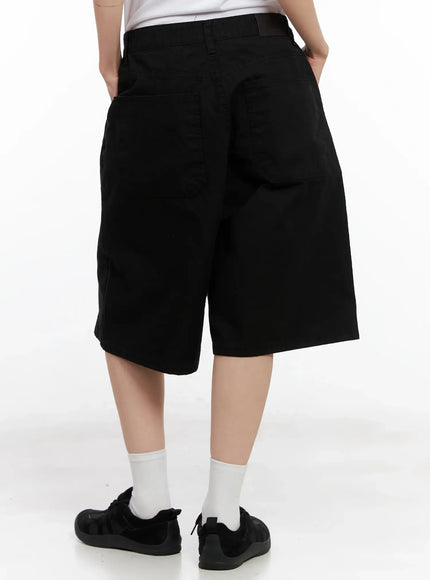 Wide-Leg Cotton Bermuda Shorts CL525