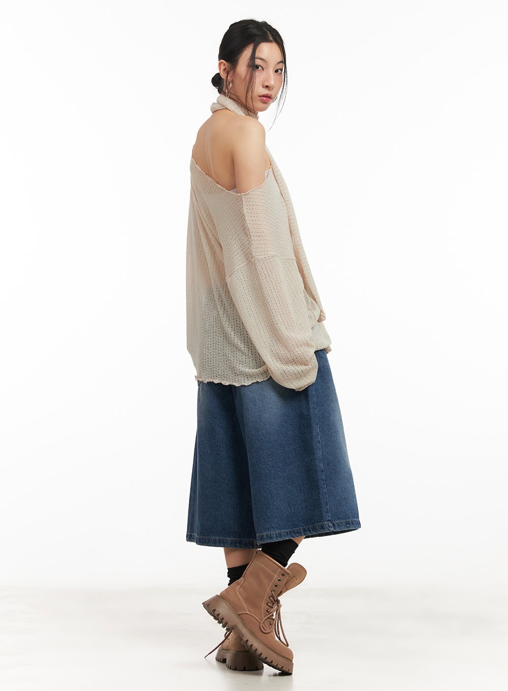 sheer-off-shoulder-top-with-scarf-set-cm503