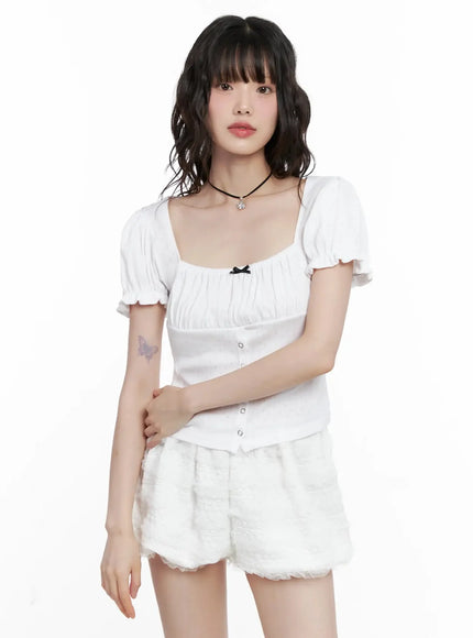 ribbon-detail-puff-sleeve-top-il528