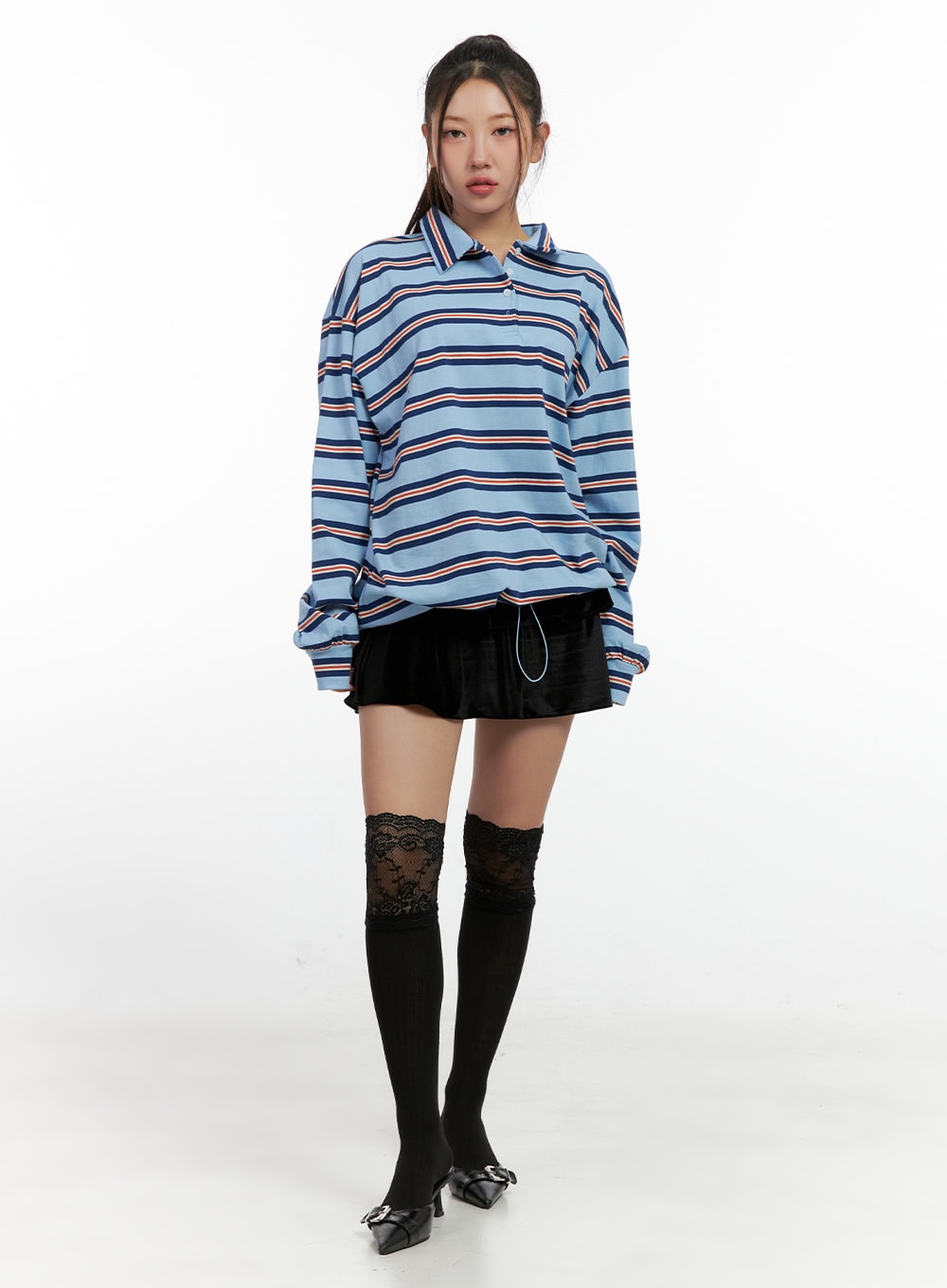 stripe-buttoned-collar-tshirt-cn412