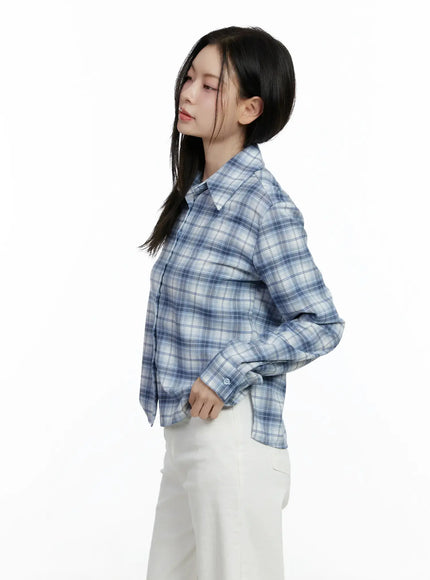 plaid-crop-long-sleeve-shirt-f502