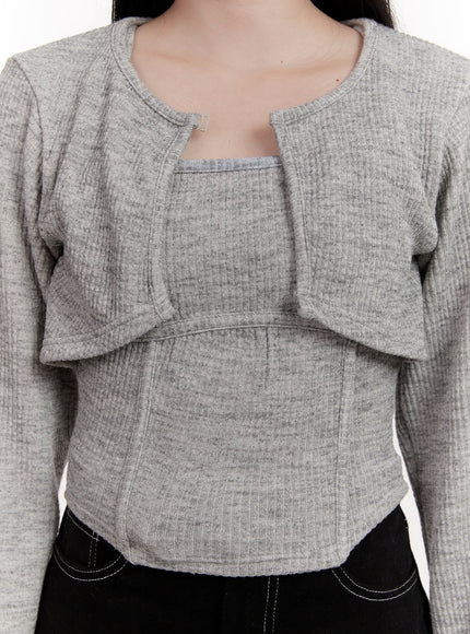 crop-cardigan-layered-top-set-cj529