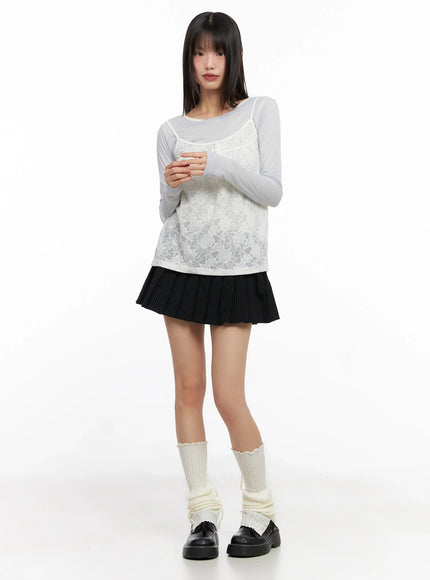 double-belt-pleated-mini-skirt-in503