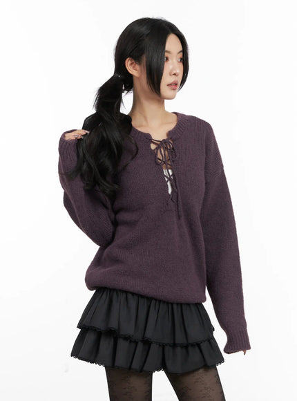 two-way-eyelet-lace-up-knit-sweater-cd505