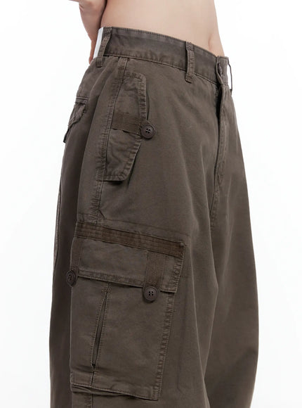Utility Pocket Wide-Leg Trousers CS501