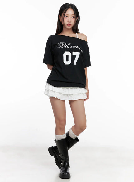 Tiered Ruffle Mini Skirt CL518