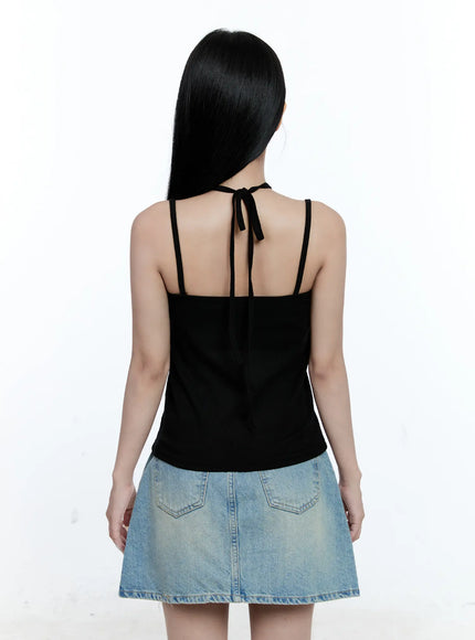 lace-trim-halter-tank-cg512
