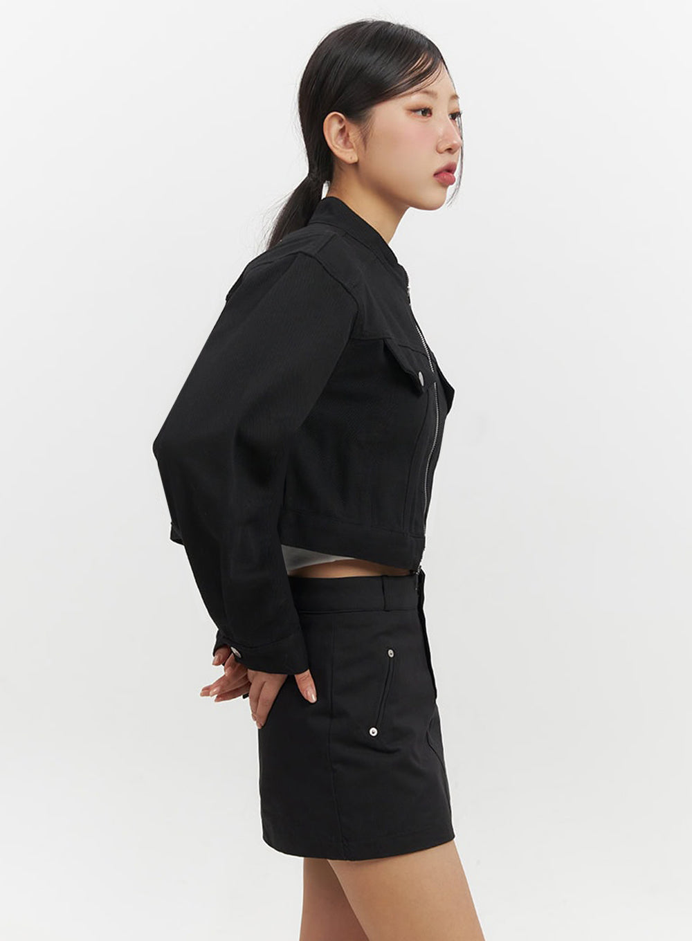 Urban Zip-Up Crop Jacket IF510