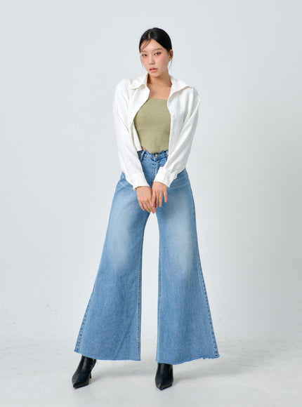 Cropped Button Shirt IJ331