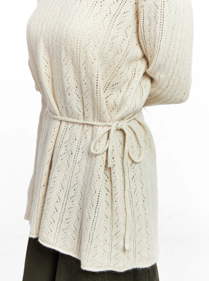 Cable Knit Sweater and Scarf Set CO513