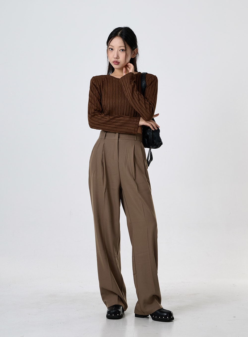 Basic Pintuck Tailored Pants CG30