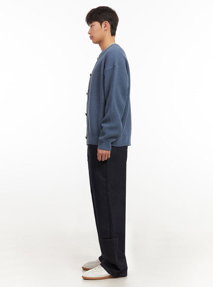 mens-ribbed-buttoned-round-neck-cardigan-if517