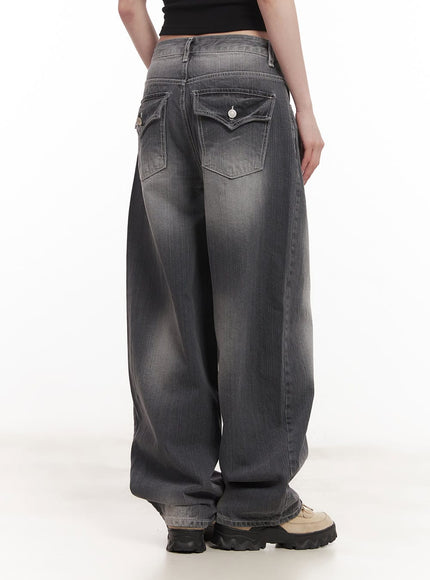 Virginia Washed Wide-Leg Jeans CM518