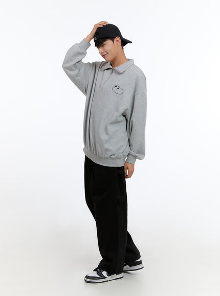 mens-cozy-half-zip-sweatshirt-gray-is412