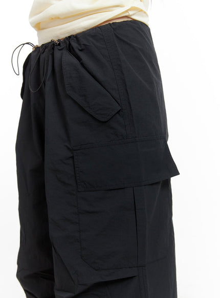 solid-cargo-chic-nylon-pants-cl422