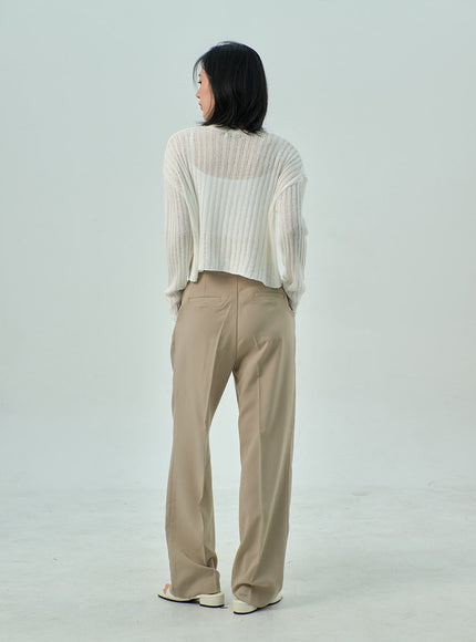 Wide Basic Tailored Pants OY310