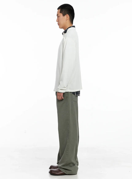Men's Lost Baggy Jeans IG529 (Dark Green)