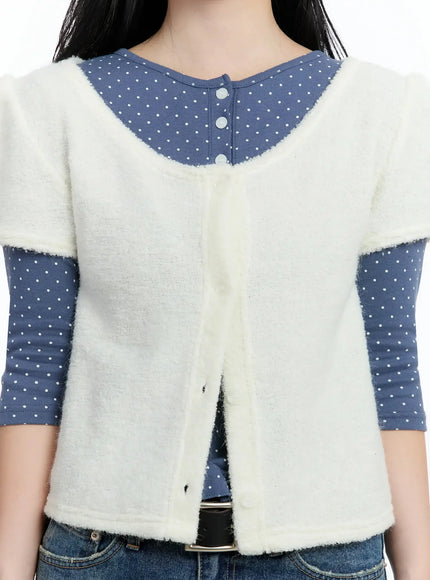 textured-knit-shoulder-puff-short-sleevecardigan-im513