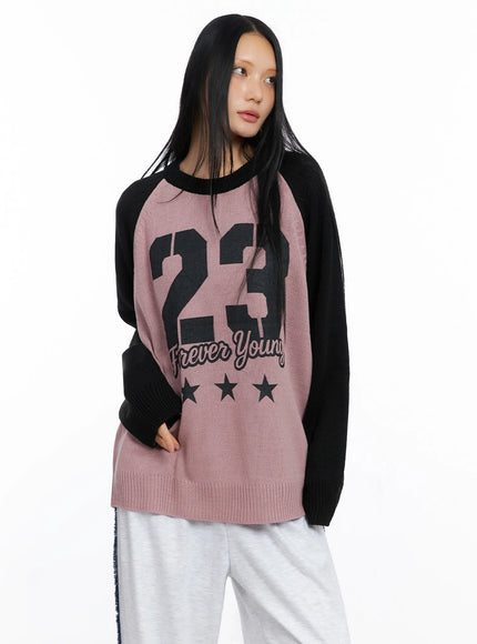 Forever Young Raglan Knit Top CO517