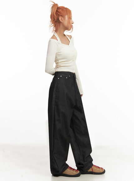 Kassandra Wide-Leg Baggy Jeans IA515