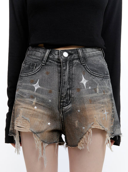 denim-graphic-distressed-shorts-cg413
