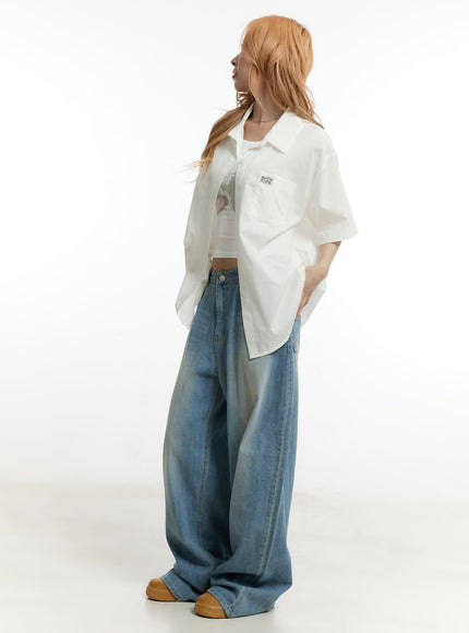 oversized-collared-short-sleeve-shirt-cy505