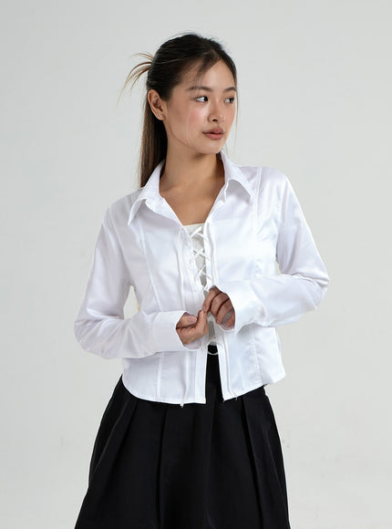 Cross String Blouse CO25