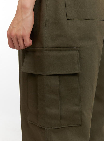 mens-solid-cargo-pants-dark-green-iu412