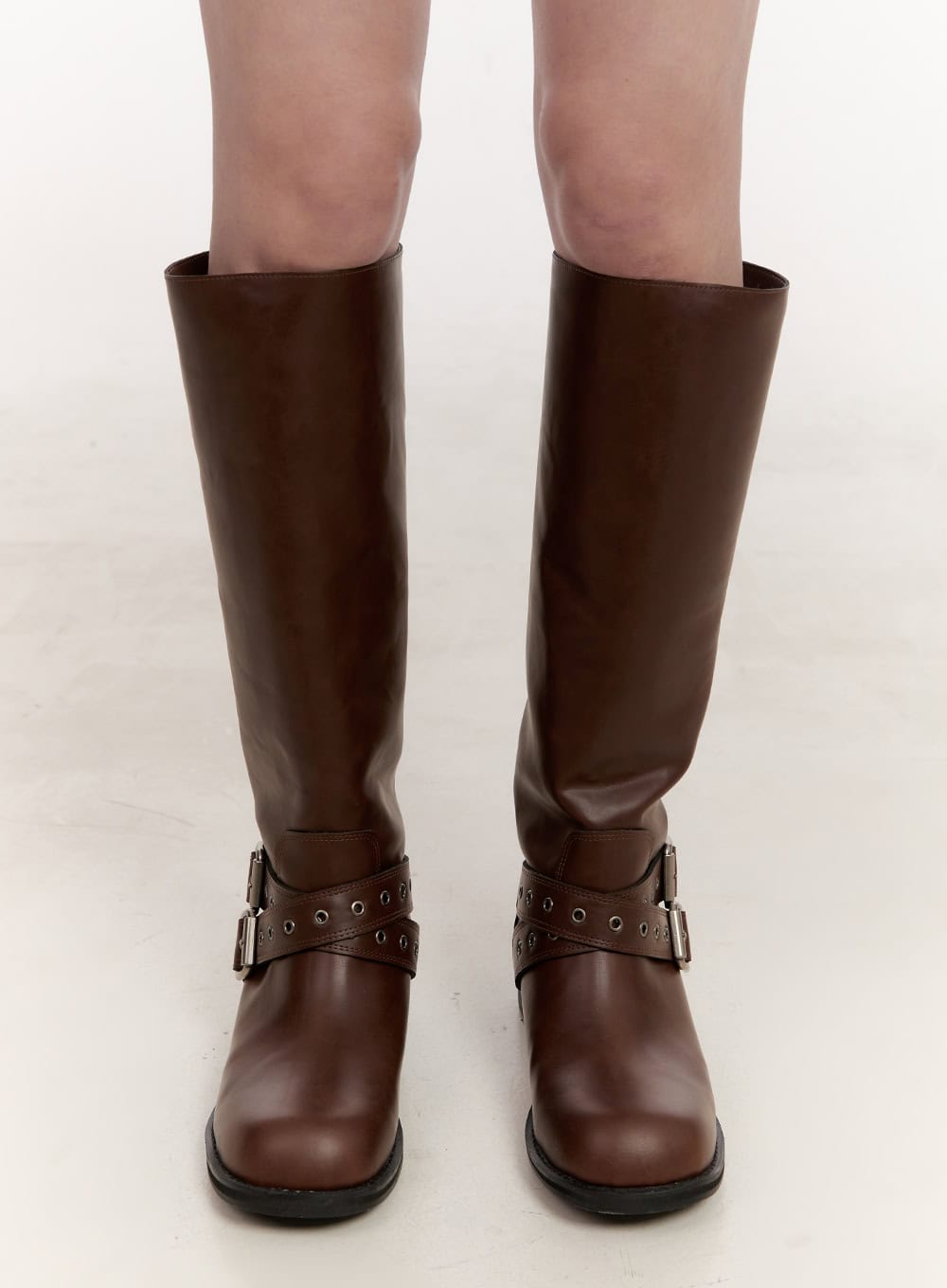 double-buckle-knee-high-boots-cj531