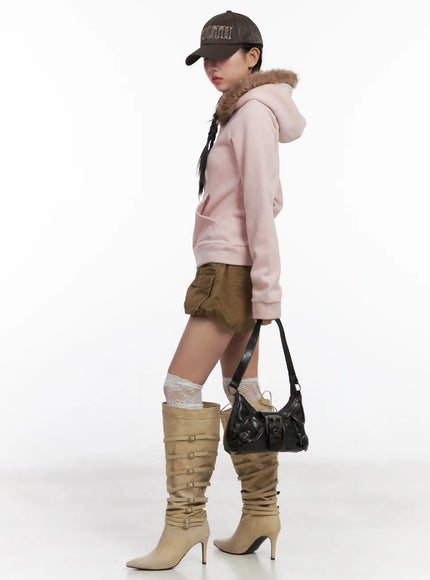 faux-fur-trim-cropped-hoodie-cn528