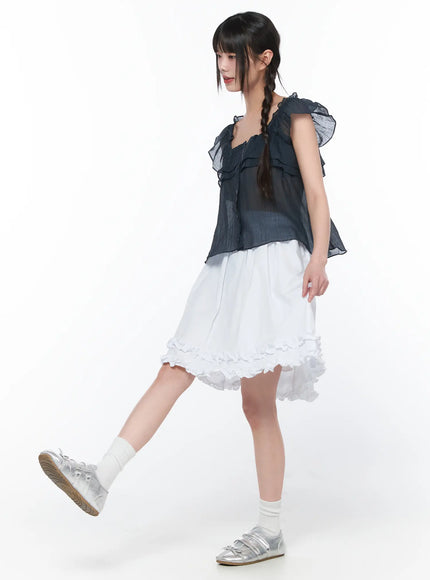 sheer-ruffle-sleeve-blouse-ca528