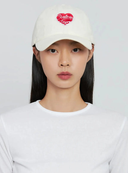 Chich Heart Embroidered Cap IN507