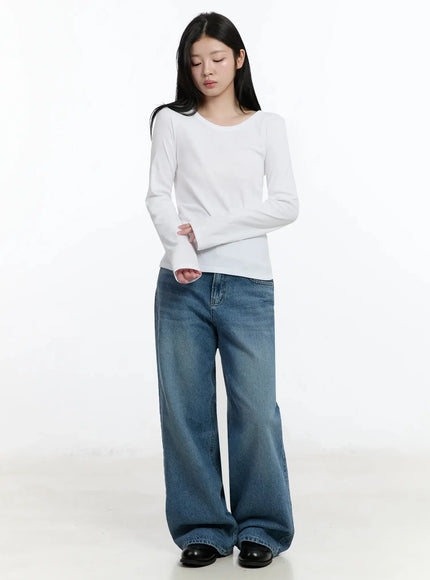 Fallon Classic Wide Leg Jeans IM519