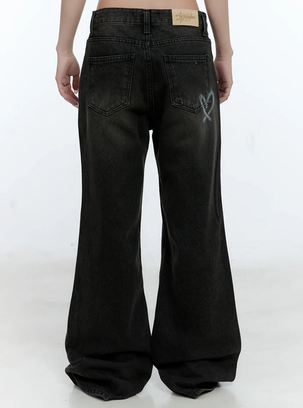 Eunhee Wide-Leg Flare Denim Jeans CL530