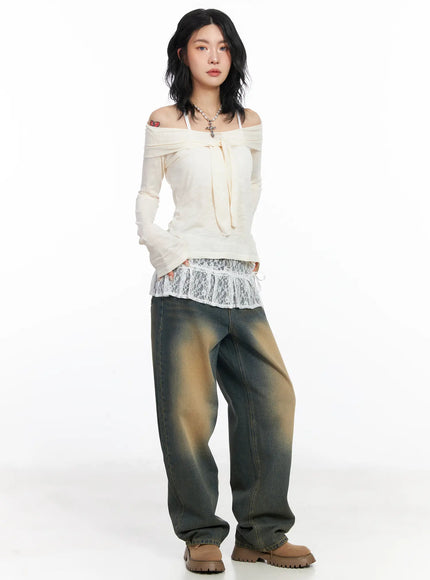 sheer-ribbon-off-shoulder-long-sleeve-top-cj522