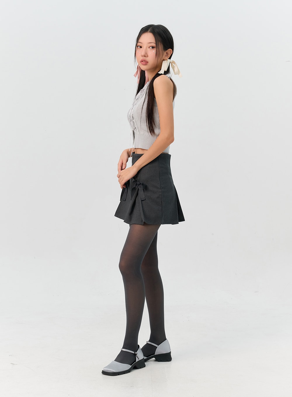 Ribbon Mini Skirt IN301
