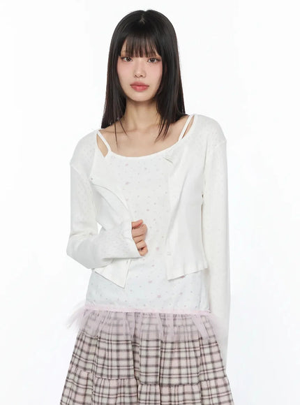 round-neck-eyelet-cropped-cardigan-iy526