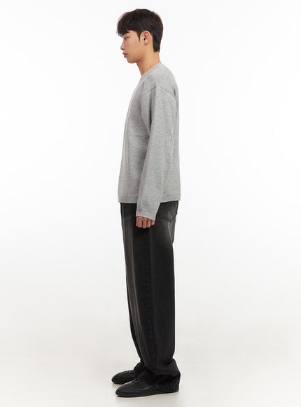 mens-essential-gray-v-neck-sweater-if517