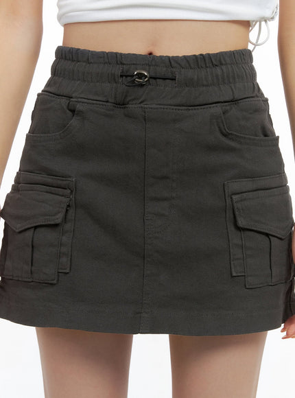 string-banded-cargo-pocket-mini-skirt-cs419