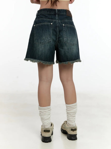 distressed-hem-denim-shorts-cl531