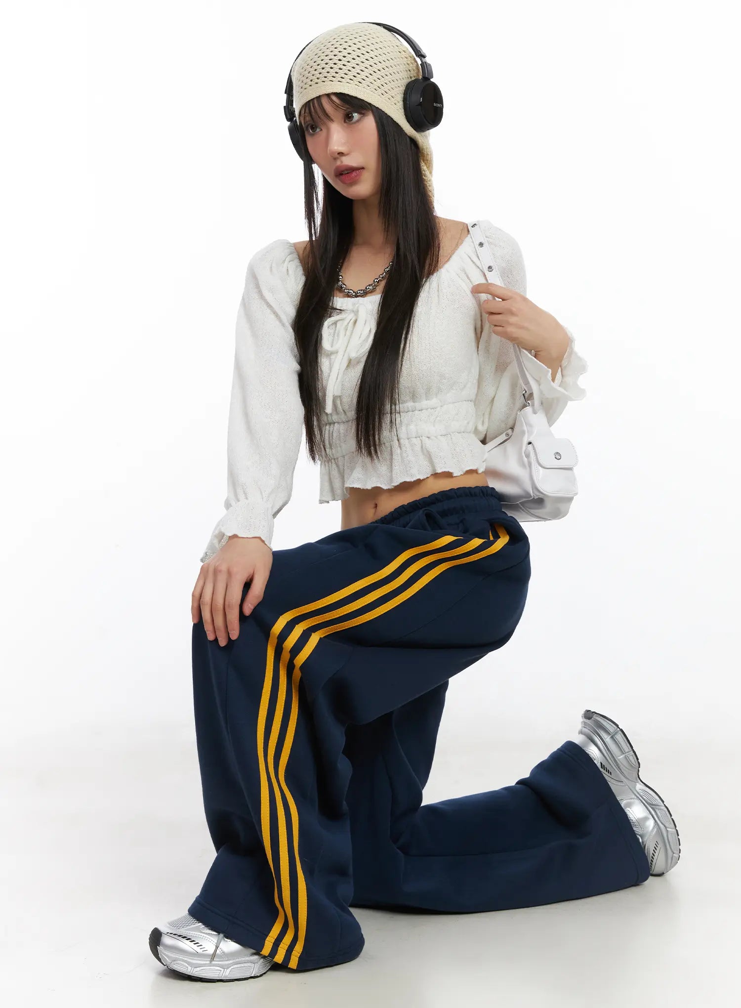 Shirred Off-Shoulder Long Sleeve CD519