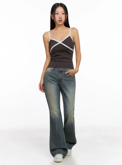 ribbed-lace-trim-camisole-ig528