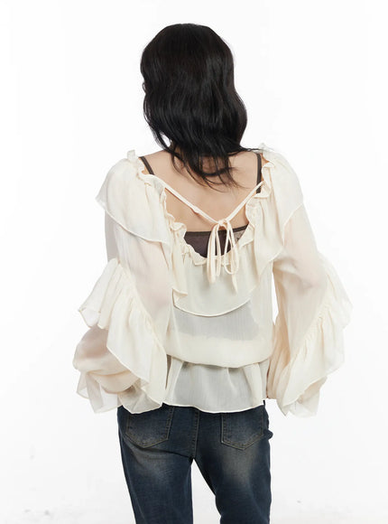ruffle-long-sleeve-blouse-cj527