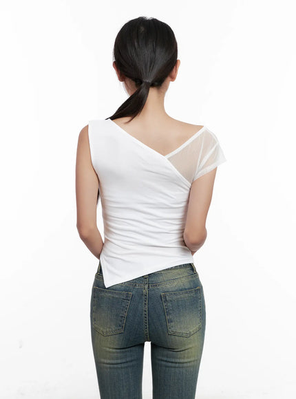 asymmetric-sheer-mesh-tank-cl518