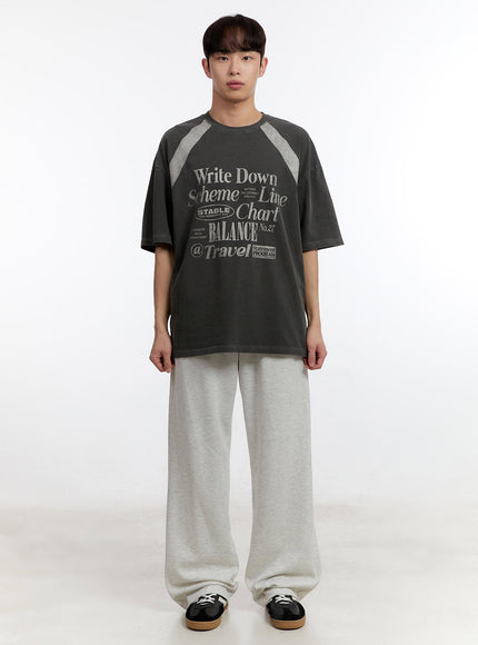 Men's Washed Graphic T-Shirt IA507