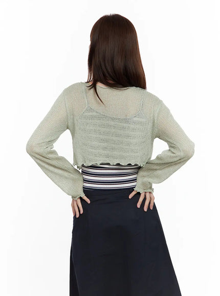 mesh-ribbon-tie-bolero-cardigan