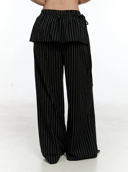 striped-wrap-skirt-wide-leg-pants-cs517