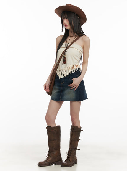 Fringe Tube Top CF518