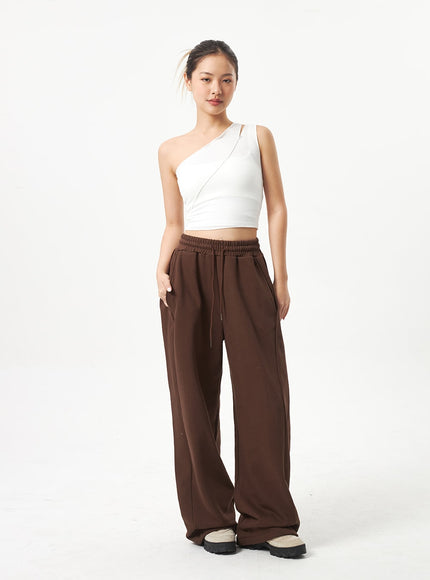 Off-Shoulder Cut Out Top CA318